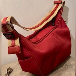 Red Ann Klein fabric bag 11 inches wide